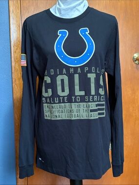 Indianapolis Colts Men's Long Sleeve Tee - Black